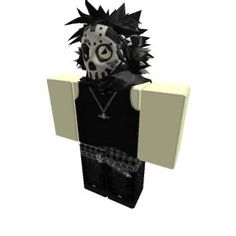 an image of a cartoon character with spikes on it's head and black clothes