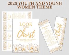 Unlock the inspiration of faith with our beautifully designed bookmarks and posters PDF download of the 2025 LDS Youth Theme, "Look Unto Christ" and the young women theme. This uplifting printable set includes striking wall art and bookmarks, perfect for young women looking to enhance their spiritual journey and engage meaningfully during church events or girls camp. The elegant design not only serves as a daily reminder of faith but also makes for a thoughtful gift that young women will cherish. Crafted with love and a deep understanding of the values central to the LDS community, this print set encourages personal reflection and growth. Whether decorating a bedroom or sharing a powerful message at gatherings, our printable art captures heartfelt sentiments that resonate with youth. Don't Young Women Birthday Gift Ideas, Girls Camp Gifts, Lds Youth Theme, Young Women Theme, Lds Youth, Youth Theme, Church Events, Scripture Print, Inspirational Scripture