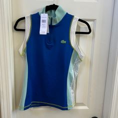 Brand New Size 4 Women’s Sleeveless Tank Sporty Blue Vest For Summer, Lacoste Women, Sleeveless Tank, Color Blue, Size 4, Womens Tops, Tank Tops, Brand New, Women Shopping