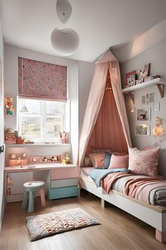 Decorate on a budget with these affordable small bedroom ideas for kids! Find cost-effective furniture, DIY decor projects, and smart shopping tips to create a beautiful space without breaking the bank. Perfect for budget-conscious parents. #BudgetDecor #KidsRoomIdeas #AffordableDesign #DIYProjects #SmallSpaces Girls Room Ideas Small Spaces, Small Room For Girls Ideas, Girl Bedroom Ideas For Kids, Small Girl Bedroom Ideas, Girls Bedroom Ideas For Small Rooms, 8 Year Girl Bedroom Ideas, Girls Small Bedroom Ideas, Small Childrens Bedroom Ideas, Small Girls Bedroom Ideas