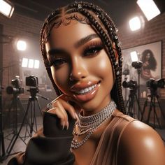 ❤️❤️❤️❤️ Baddie Budget, Baddie Pfp, Bratz Doll Makeup, Dope Wallpaper, Glossy Lips Makeup, Cool Hair Designs, Cheerleading Hairstyles, Doll Aesthetic, Steamy Romance