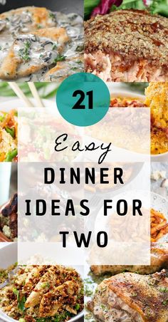 21 Dinner Ideas For Two People Easy Dinners For Couples, Newlywed Meals Easy Dinners, Newlywed Dinner Recipes, Dinner Meal Ideas For Two, Dinners To Make For Boyfriend, Dinner Recipe Ideas For Two, Easy Meals For Couples, Easy Dinner For Couples, Easy Dinner Recipes For Date Night