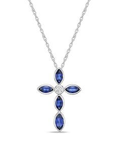 in stock Exquisite Silver Sapphire Necklaces, Silver Sapphire Pendant Diamond Necklace, Sapphire Cross Necklace, Luxury Sapphire Sterling Silver Necklace, Sapphire Crystal Pendant Necklaces, Ceylon Blue Sapphire, Necklace Online, Cross Pendant Necklace, Sapphire Gemstone