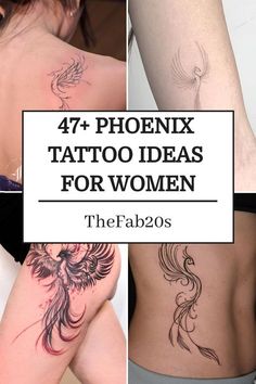 Phoenix Neck Tattoo Feminine, Phoenix Tattoos Feminine, Phoenix Tattoo Design Simple, Fine Line Phoenix Tattoo Women, Unique Phoenix Tattoo Ideas, Phoenix Tattoo Line Art, Minimalist Phoenix Tattoo Feminine, Phoenix Rising Tattoo Feminine, Phoniex Bird Aesthetic Tattoo