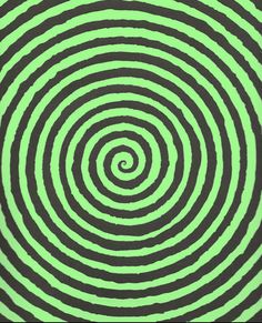 an abstract green and black background with spirals