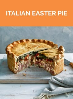 the cover of italian easter pie