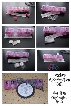 the instructions for how to make a teacher appreciation gift