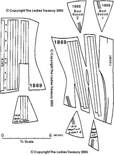 an image of the pattern for a top and pants, with measurements to each side