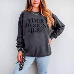 Minimalist fall vibes. An oversized lifestyle Comfort Colors 1566 mockup for your graphic tee business. A simple modeled mock up to elevate your storefront! Great for Print on Demand, HTV, sublimation, SVG's and more. Easily layer your design ontop. ☺ Model is 5'4" weighing 140lbs, wearing a size large ☺ Save money, check out the bundles section! DETAILS: Upon purchase you will be able to download the file without the logo. You will receive one high resolution JPG file. COPYRIGHT: You do not hav Htv Sublimation, Model Sweater, Sublimation Svg, Shirt Business, Oversized Sweatshirt, Mock Up, Fall Vibes, Comfort Colors, On Demand