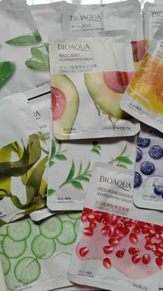 Face Sheet Mask Aesthetic, Bioaqua Sheet Mask, Glossy Skin, Skin Care Pictures, Mask Skincare, Skin Care Supplies, Instagram Posting, Eye Wrinkles