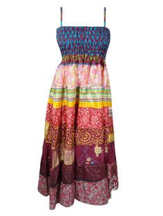 Women Maxi Dress, Colorful Dress SM Multicolor Strapless Sundress For Spring, Summer Vacation Sundress With Patchwork, Multicolor Strapless Sundress For Summer, Multicolor Strapless Summer Sundress, Bohemian Multicolor Strapless Sundress, Strapless Multicolor Summer Sundress, Strapless Multicolor Maxi Dress For Summer, Multicolor Patchwork Maxi Dress For Summer, Colorful Summer Dress With Spaghetti Straps