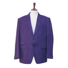 This Chiragh Apparel Blazer Is An Elegant Upgrade On Dapper Tailoring And Features Rich Shades In A Sumptuous Fabric For Elegant Opulence. Fashioned From Premium Quality Cotton, This Textured Blazer Features Full Lining In Japanese Polyester, A Notch Lapel, Two-Button Closure And Single-Vented Back. A Left Chest Pocket And Three Flap Pockets Appoint The Front While The Inside Has Two (2) Pockets On The Left And One (1) Pocket On The Right. A Flash Of Contrast Piping Is Added To The Jacket Lining Luxury Purple Tuxedo For Semi-formal Occasions, Purple Tuxedo Top, Night In The City, Jacket Lining, Mens Blazer, Formal Jacket, Elegant Blazers, Date Night In, Handmade Dress