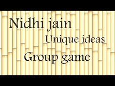 the words nidi jahn unique ideas group game written in black on a bamboo background