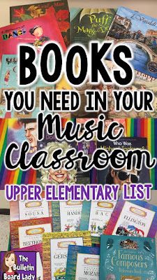 books you need in your music classroom - an upper elementary class book list for kids