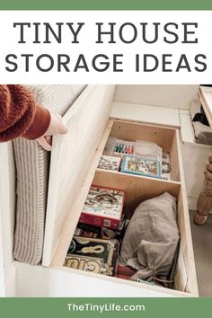 the tiny house storage ideas are great for small spaces