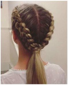 Top 50 softball hairstyles 2024 - flamegeuss.com Under Braids, Fishtail Braid, Two Braids, Sports Hairstyles, Peinados Fáciles Para Cabello Corto, Braid Hair, Penteado Cabelo Curto, Short Hairstyle