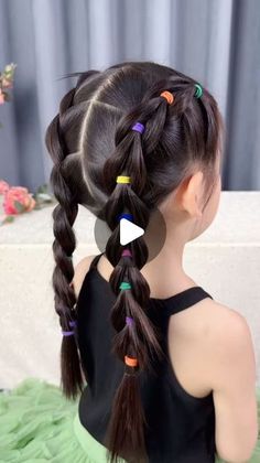 Hair-style -kids school hairstyles -# hair-tutorial on Instagram: "#kidschoolhairstyles 
#hairstylist  #hairstyles #hairfashion #braidinghairstyles#kids #girls #girlsfashion #girlfashionstyle #hairgoals#hairstyles#braidsbraidsbraids#kidshair #bubblebraid #braids #trending#braidstyles #kidshairstyles #kidshairdo #hairideas #hairstylist #hairstyles#braidsbraidsbraids#hairstyle #braidstyles #kidsstyle #hairideas #girl" Hairstyles For Long Hair Girls Kids, Children Hairstyles For School, Cute Hairstyles For School For Kids, Braids For Children, Hairstyles For Kindergarteners, Braids Trending, Kids Long Hairstyles, Kids School Hairstyles, Rockabye Baby