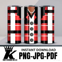 three red and black cans with the words instant up - pdg - ppd on them