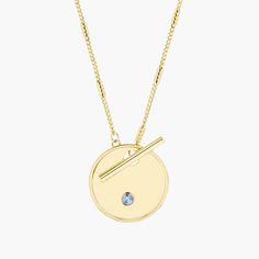 Grace Birthstone Toggle Necklace – Brook & York Tarnish Resistant Round Toggle Necklace Gift, Tarnish Resistant Round Toggle Necklace For Gift, Round Toggle Necklace With Coin Pendant As Gift, Coin Pendant Toggle Necklace As Gift, Gold-plated Round Toggle Necklace With Adjustable Chain, Pink Galaxy, Red Foil, Blue Foil, Toggle Necklace