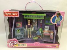 a doll house with furniture and accessories in the package for playtimes or pretend toys