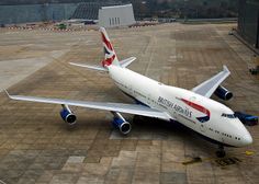 an airplane that is sitting on the ground