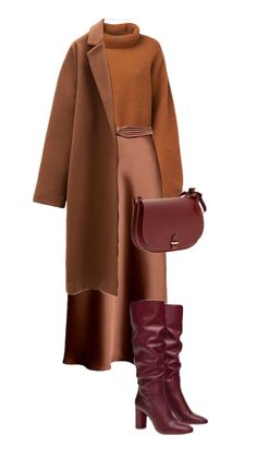 British Look Outfits, Burgundy Accent Outfit, Fall Cardigan Outfits 2023, Trendy Fall Outfits, Brown Coat, Autumn Outfit, Fall Fashion Outfits, Fashion Mode