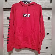 Brand New With Tags Vans Hoodie. Size Medium. Vans Cotton Sweatshirt For Fall, Vans Casual Sweatshirt For Streetwear, Vans Casual Fall Sweatshirt, Sporty Vans Sweatshirt For Fall, Vans Long Sleeve Sweatshirt For Streetwear, Vans Sporty Streetwear Sweatshirt, Vans Sporty Sweatshirt For Streetwear, Vans Long Sleeve Winter Sweatshirt, Sporty Vans Winter Sweatshirt