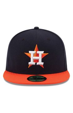 Get ready for the next big game with this Houston Astros Authentic Collection On Field 59FIFTY performance hat from New Era! Material:  100% Polyester High Crown Structured fit Flat bill Fitted SOLARERA  technology provides UV protection COOLERA  technology wicks away sweat Raised embroidery Six panels with eyelets Officially licensed Imported Brand: New Era Orange Baseball Cap For Sports Events, Orange Curved Brim Sports Hat, Orange Snapback Hats For Sports Events, Orange Sports Visor Baseball Cap, Orange Curved Brim Baseball Cap For Sports, Orange Sports Cap, Orange Snapback Hat For Sports, Embroidery Flats, Raised Embroidery