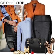 Mango Skirts, Chic Blazer, Professional Outfits, Komplette Outfits, Business Casual Outfits, Looks Style, Work Fashion, Look Chic