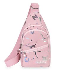 Place Of Origin : GUANG DONG Province Place Of Origin : China (mainland) Occasion : party Hardness : SOFT Closure Type : zipper Pattern Type : Candy/糖果 Gender : Unisex Style : fashion Decoration : Cartoon Printing Lining Material : POLYESTER Main Material : Oxford Shape : Pillow Brand Name : AEROCANDY Size : 17*30*5cm WHAT ABOUT REFUND?   Fast refund,100% Money Back Guarantee. If your product is defective or doesnt work properly, let us know and well send you a replacement one. We believe in our Large Capacity Pink Chest Bag For School, Pink Chest Bag With Mobile Phone Bag For School, Pink Chest Bag With Mobile Phone Pocket For School, Trendy Chest Bag Backpack For Outdoor Activities, Trendy Pink Crossbody Chest Bag, Pink Shoulder Chest Bag With Mobile Phone Pocket, Trendy Pink Chest Bag For Travel, Trendy Pink Rectangular Chest Bag, Trendy Pink Chest Bag For School