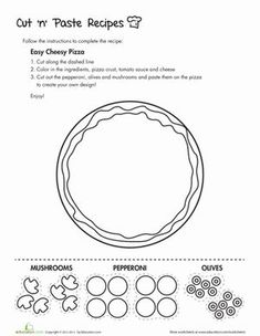 the cut n'pastee recipe is shown with instructions for how to make it