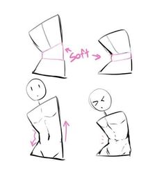 how to draw a cartoon character with different poses