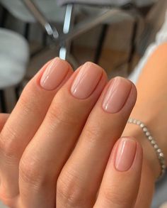 Clear Manicure, Sheer Nails, Short Nail Designs, Healthy Nails, Elegant Nails