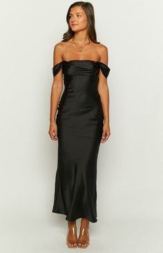 Ella Black Off Shoulder Formal Maxi Dress – Beginning Boutique US Off The Shoulder Formal Dress, Formal Maxi Dress, Prom Midi Dress, Black Off Shoulder, Maxi Dress Formal, Komplette Outfits, Classic Dress, Long Maxi Dress, Long Sleeve Maxi Dress