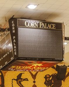 the corn palace sign is on display for everyone to see it's own game