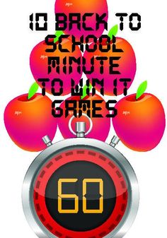 10 Back To School Minute to Win It Games Back To School Prayer, Childrens Ministry Deals, Games For Kids Classroom, Childrens Ministry Curriculum, Sunday School Games, School Prayer, Minute To Win, Minute To Win It Games, Back To School Party