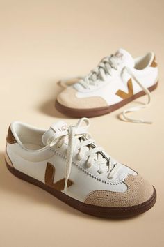 Veja Volley O.T. Sneakers | Anthropologie Staycation Outfits, Veja Volley, Trendy Sneakers For Women, Concept Sneakers, Dressy Sneakers, Tie Styling, Shoe Photography, Fall Sneakers, Veja Shoes