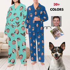 🎄Look here! This personalized pajama set is not just pajama, it is also a unique gift for your girlfriend, mother, grandma, friends... when they received this gift, they will feel funny and surprise!   ✨STEPS TO ORDER: 1. Send us your high quality pictures in a message! 2. Click ADD TO CART.  3. You can go back to add more product for your family members or You can complete the checkout process. 4. PLEASE MAKE SURE TO CHECK BACK FOR OUR MESSAGES! 💕WHAT YOU NEED TO KNOW  -100% soft polyester ma Grandma Friends, High Quality Pictures, Personalized Pajamas, Christmas Pet, Custom Christmas Gifts, Body Pillow Covers, Quality Pictures, Gifts For Your Girlfriend, Look Here