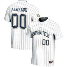 Let your young fan support their favorite Georgia Tech Yellow Jackets player with this NIL Pick-A-Player Lightweight Softball Jersey from GameDay Greats. The jersey will be customized with the name and number selected from the Name, Image and Likeness roster. It's made from 100% polyester with sublimated graphics and a unique Georgia Tech Yellow Jackets design that is perfect for game day. Collegiate White Baseball Jersey Fan Gear, White Collegiate Baseball Jersey For Game Day, Collegiate White Baseball Jersey, White College Baseball Jersey For Sports Fans, College White Baseball Jersey For Sports Fans, White Fan Apparel Baseball Jersey, Sporty White Baseball Jersey For Fans, Collegiate Baseball Jersey With Team Name For Sports, Collegiate Baseball Jersey Fan Merchandise