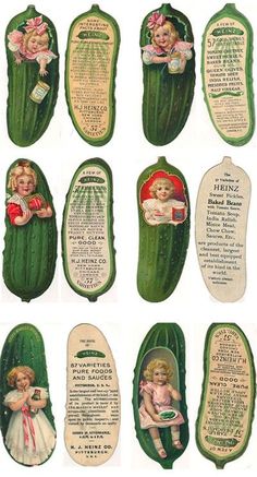 Food & Drink - Galleries - Bookmark Convention Kitschy Valentines, Canning Pictures, Pickle Festival, Vintage Advertising Art, Vintage Valentine Cards, Trade Cards, Collage Background, Big Art, Vintage Advertising