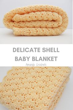 the delicate shell baby blanket crochet pattern