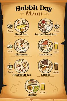 the hobbit day menu