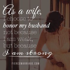 a woman standing in front of a window with the words as a wife, i choose to