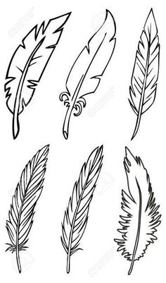 Feather Leather Tooling Patterns, Feather Art Projects, Lézervágott Fa, Feather Template, Feather Drawing, Feather Tattoo Design, Feather Painting