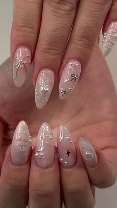 Fairy Nail Art, Minimalistic Nails, Graduation Nails, Long Acrylic