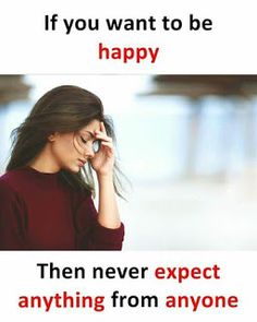 a woman talking on her cell phone with the caption if you want to be happy