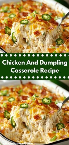 chicken and dumpling casserole recipe with green peppers