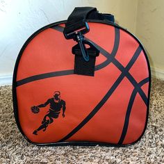 Brand New Has The Ability To Carry A Full Sized Basketball & Water Bottle (Basketball Not Included) Basketball Water Bottles, Duffel Bags, Duffel Bag, Black Orange, Orange Black, Gym Bag, Carry On, New Color, Water Bottle