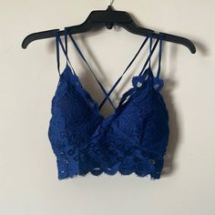 Never Worn! Bought Off Etsy With No Size Or No Brand Tags. Size Large Not My Responsibility, My Responsibility, Bralette Outfit, In My Dreams, Brand Tags, No Brand, Women's Intimates, Bralette, Dark Blue