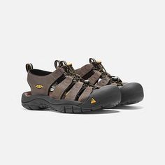 Men's Newport in BISON - producttile view. Most Comfortable Sandals, Brown Water, Keen Sandals, Ocean Surf, Hiking Sandals, Black Water, Mountain Hiking, Comfortable Sandals, Newport